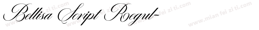 Bellisa Script Regul字体转换